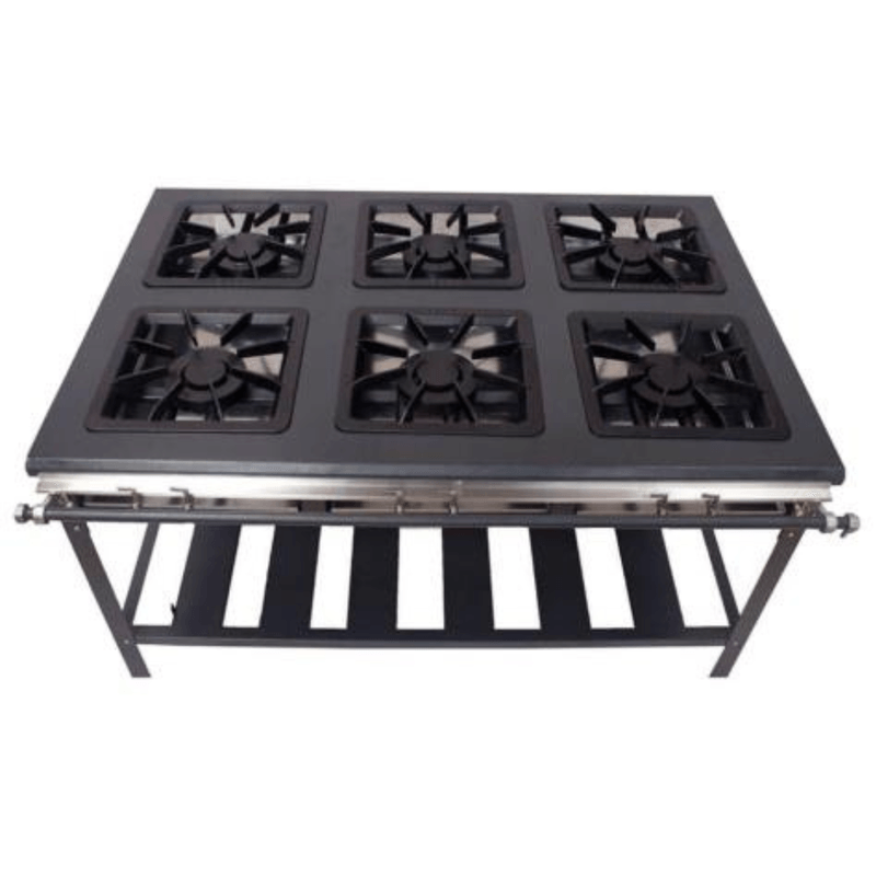 Fogao Industrial 6 Bocas Dupla Baixa Pressao 306 Metal Brey
