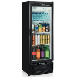 Expositor de bebidas Gelopar GPTU-40 Preto Refrigerador