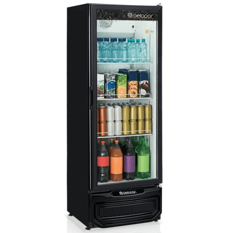 Expositor de bebidas Gelopar GPTU-40 Preto Refrigerador