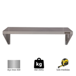Prateleira Suspensa Lisa em Aco Inox 430 1-50m x 50cm - Krasinox