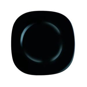 Prato De Vidro Temperado Raso Carine Preto 27cm - Luminarc