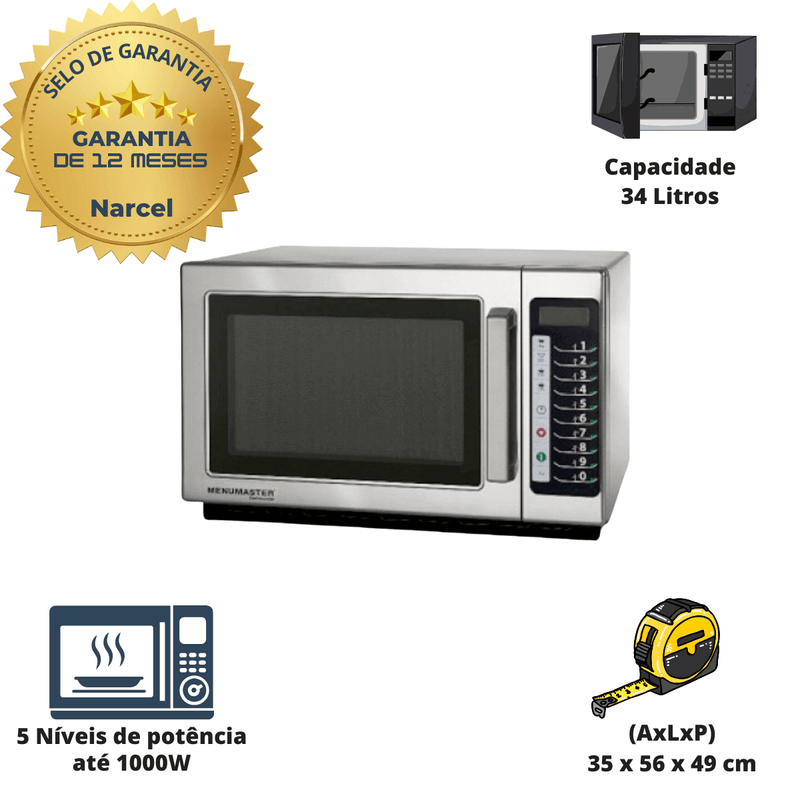 Micro Ondas 34 Litros Middleby Menumaster 1000W 220V