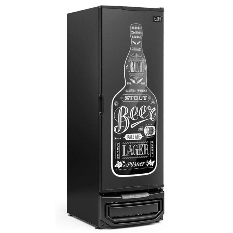 Cervejeira 570 Litros GCB-57 PR Preta - Gelopar