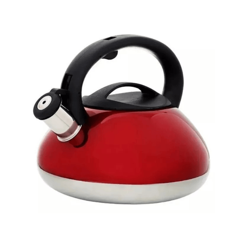 Chaleira de Aco Inox Vermelha 3L Hauskraft CHLR-014