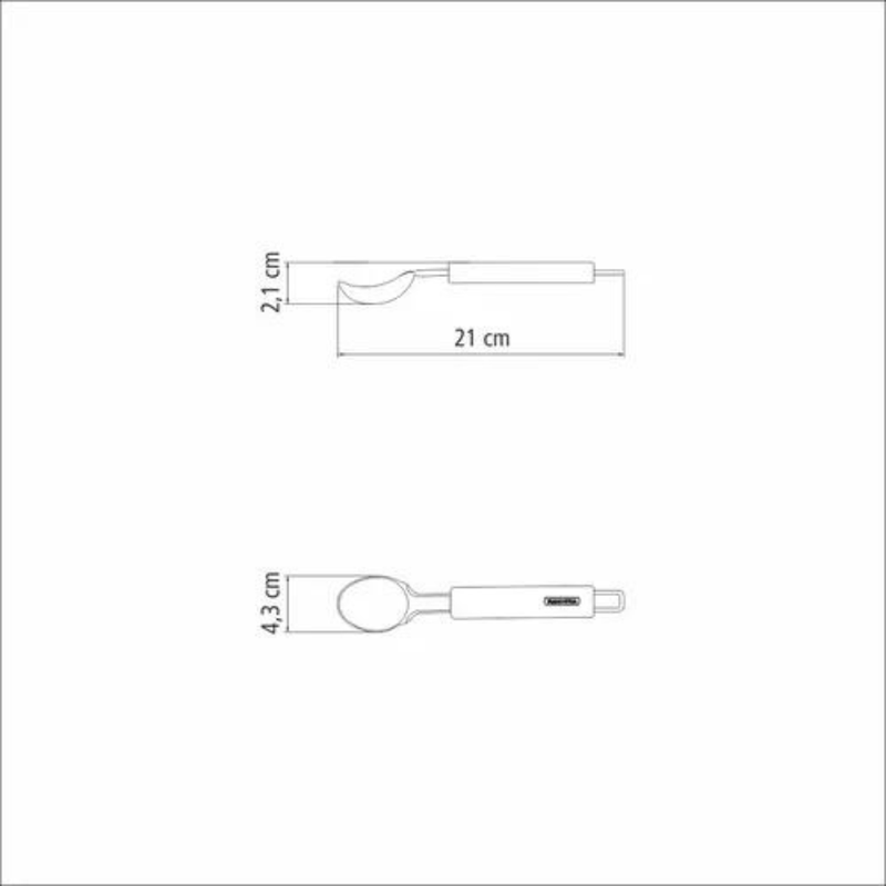 Colher para Sorvete de Inox - TRAMONTINA