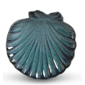 Prato De Cerâmica Sobremesa Ocean Azul - Scalla