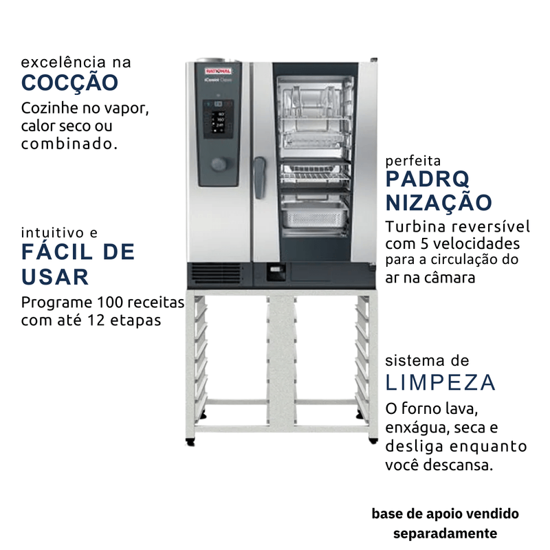 Forno Combinado Rational iCombi Classic 10-1-1 220v Tirfasico