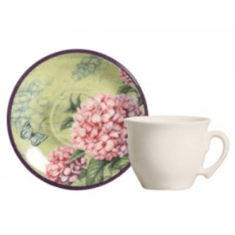 Xicara De Ceramica Com Pires Para Cha Lusitana - Scalla