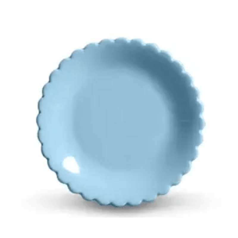 Prato De Ceramica Sobremesa Azul Izabel - Scalla