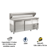 Balcao Condimentadora Refrigerado Gelopar GBPZ-200 2 Metros