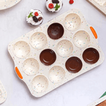 Forma Muffin Pao De Queijo Em Silicone Hercules 35x25cm