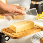 Mantegueira Bambu com Tampa Acrilica  19x12-5cm