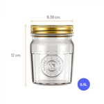 Pote Vidro Americano Vintage 500ml - Nadir