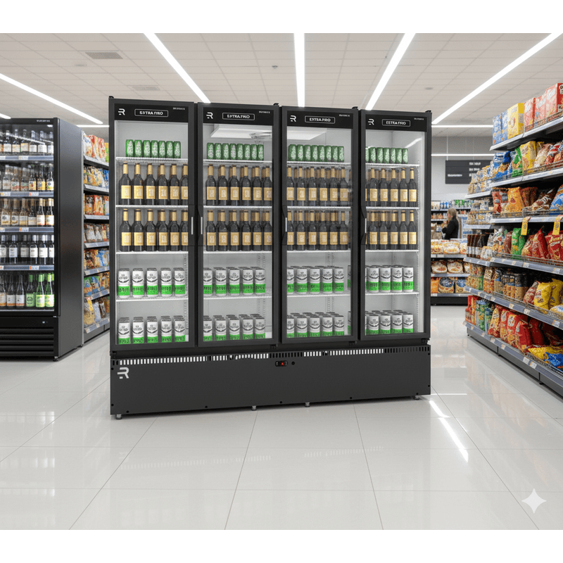 EXPOSITOR DE BEBIDAS 4 PORTAS VANGUARD REFRIMATE 220V