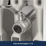 Fritadeira a Gas Inox Zona Fria 20L Skymsen FG20 Skymsen