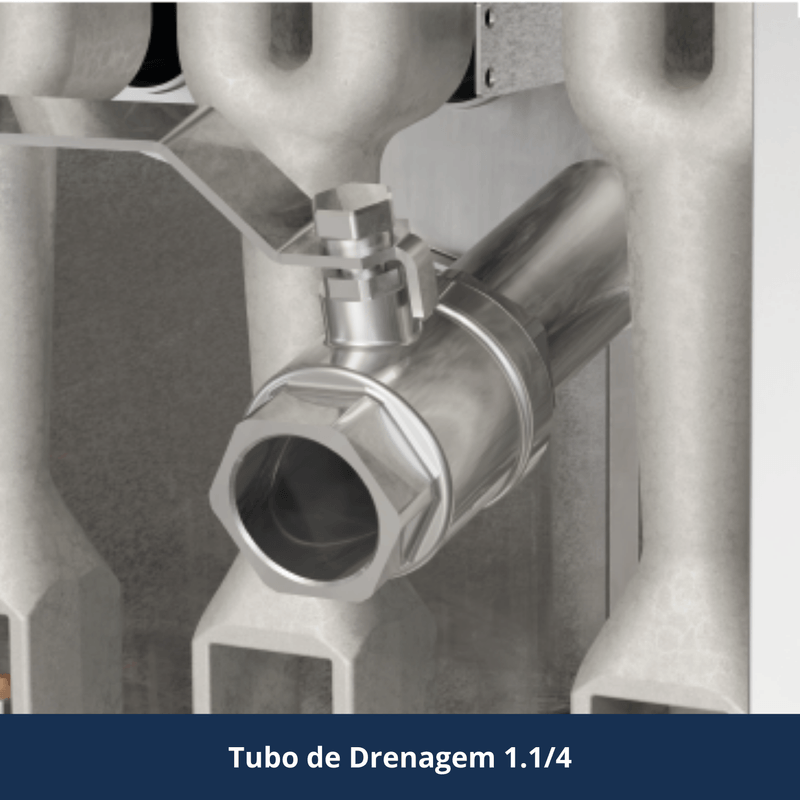 Fritadeira a Gas Inox Zona Fria 20L Skymsen FG20 Skymsen