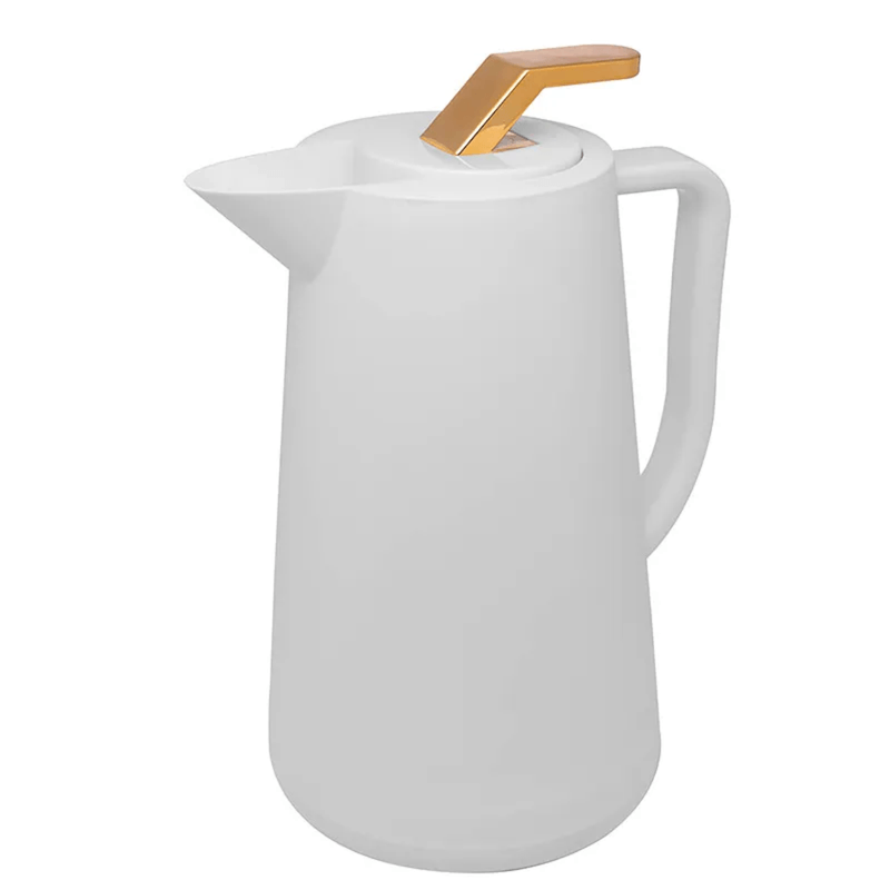 Garrafa Termica 1 Litro Atenas Branca Gourmet Wolff