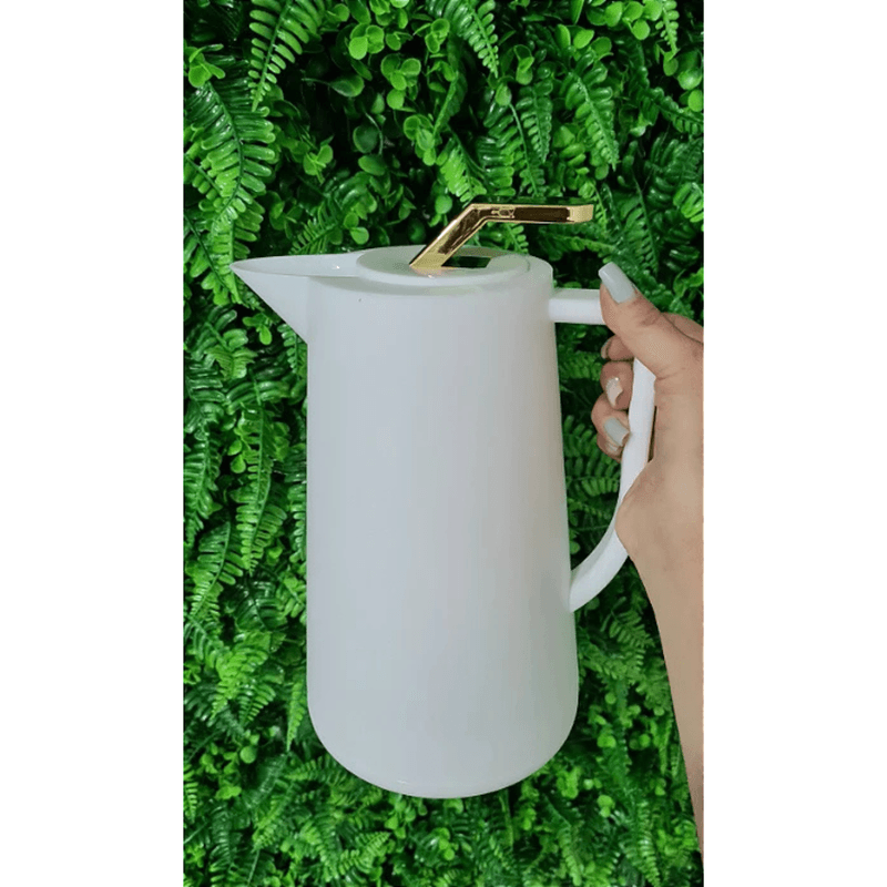 Garrafa Termica 1 Litro Atenas Branca Gourmet Wolff