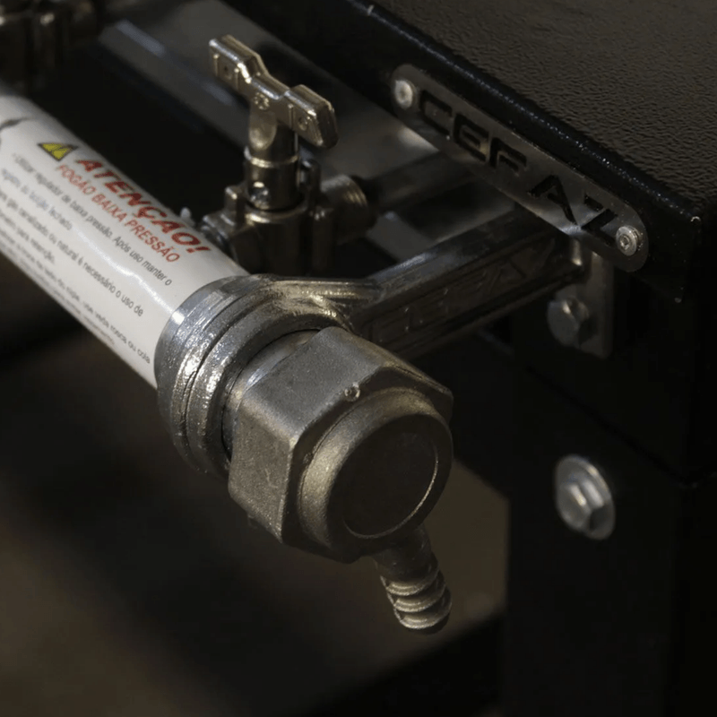 Fogao Industrial Baixa Pressao 6 Bocas 3QS 3QD Gold 40x40 Cefaz