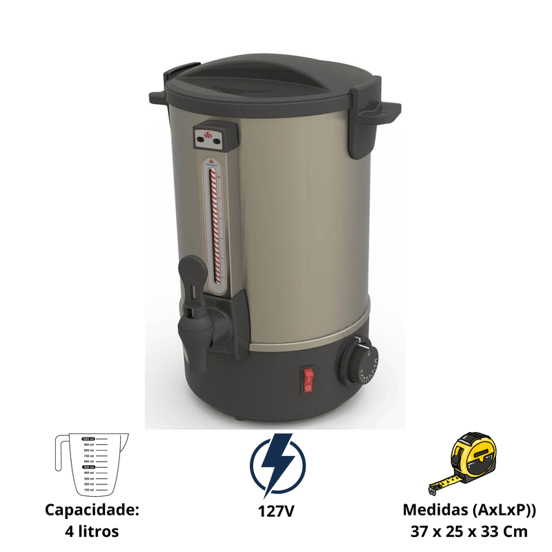 Cafeteira Eletrica 4 Litros Automatica PRC-04 127V Progas