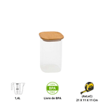 Pote de Vidro Hermetico Empilhavel 1-4 Litros Oikos