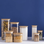 Pote de Vidro Hermetico Empilhavel 1-4 Litros Oikos