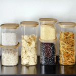 Pote de Vidro Hermetico Empilhavel 1-4 Litros Oikos