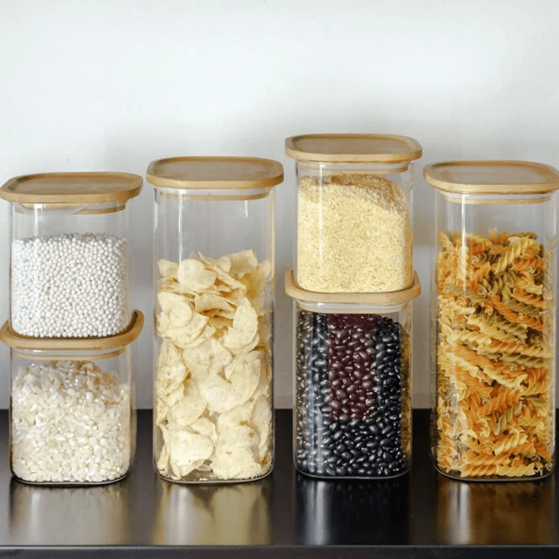 Pote de Vidro Hermetico Empilhavel 1-4 Litros Oikos