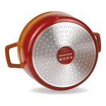 Panela Cook E Chef 20Cm Ceramica Laranja 2-5L - Mimo Style