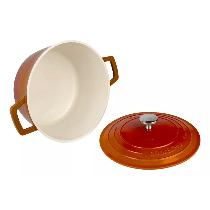 Panela Cook E Chef 24Cm Ceramica Laranja 4-3L - Mimo Style