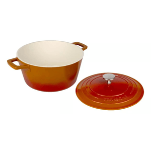 Panela Cook E Chef 28Cm Cerâmica Laranja 6,9L - Mimo Style