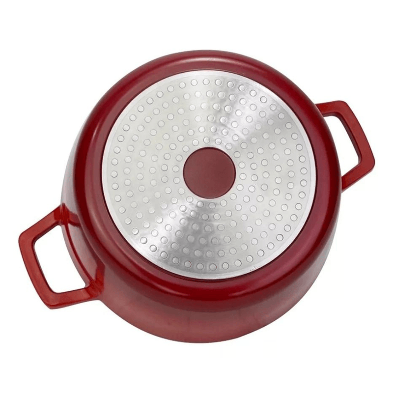 Panela Cook E Chef 24Cm Ceramica Vermelha 4-3L - Mimo Style