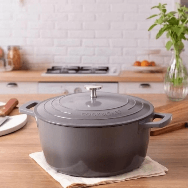 Panela Cook E Chef 20Cm Ceramica Cinza 2-5L - Mimo Style