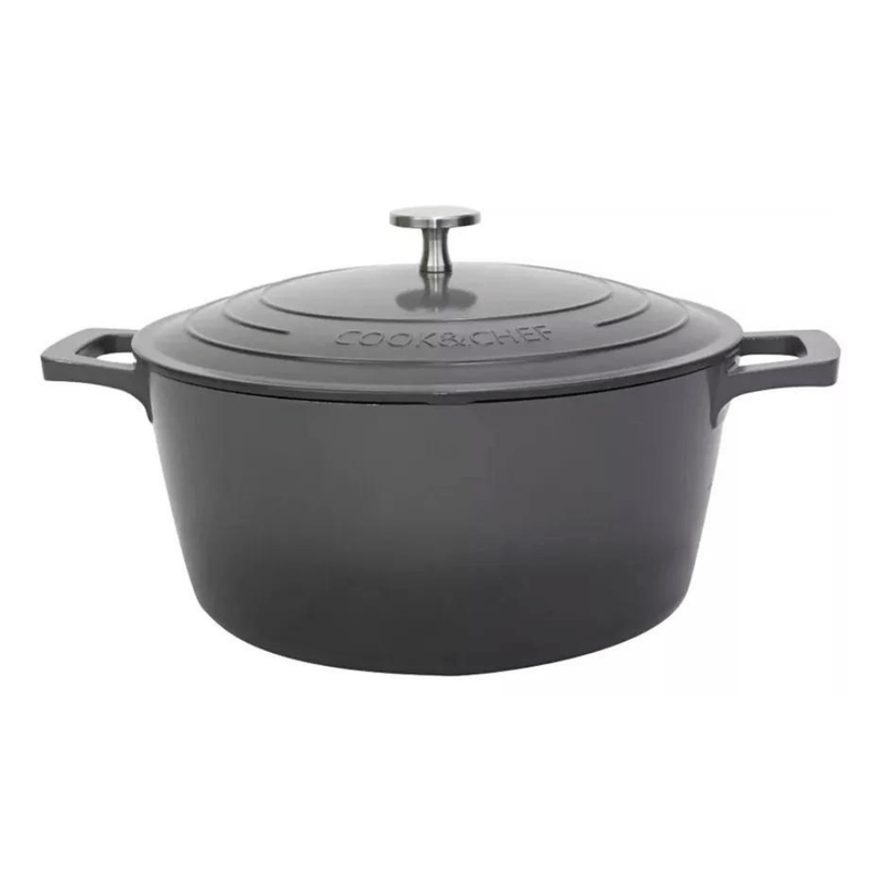 Panela Cook E Chef 24Cm Ceramica Cinza 4-3L - Mimo Style