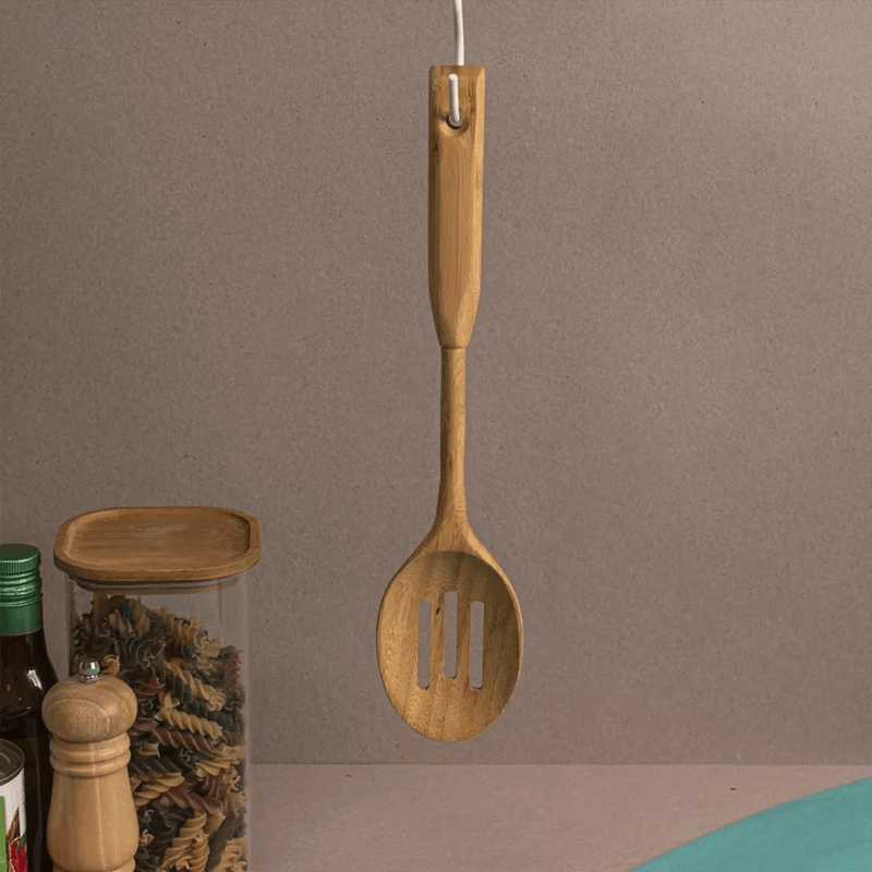 Colher Vazada De Bambu 35cm - Oikos