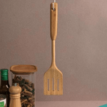 Espatula Vazada Bambu 35Cm - Oikos