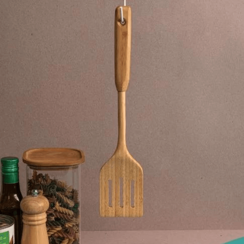 Espatula Vazada Bambu 35Cm - Oikos