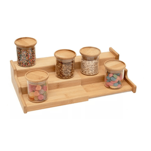 Rack Organizador Extensível De Bambu - Oikos