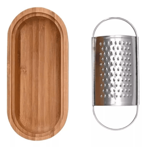 Ralador De Mesa Com Recipiente De Bambu - Oikos