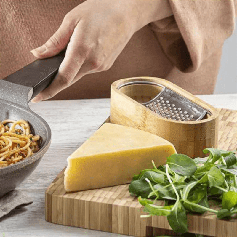 Ralador De Mesa Com Recipiente De Bambu - Oikos