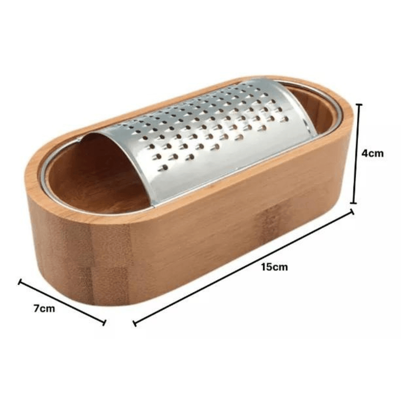 Ralador De Mesa Com Recipiente De Bambu - Oikos