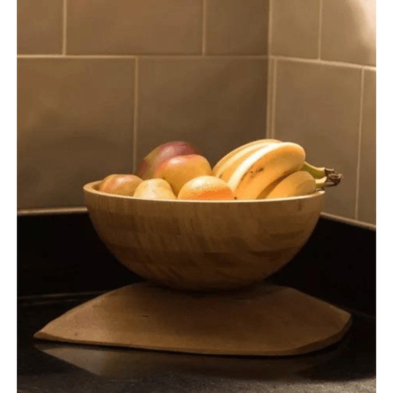 Bowl De Bambu Saladeira Grande Redondo 28cm Servir Saladas - Oikos