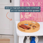 Bandeja Em Bambu Redonda 40cm - Oikos