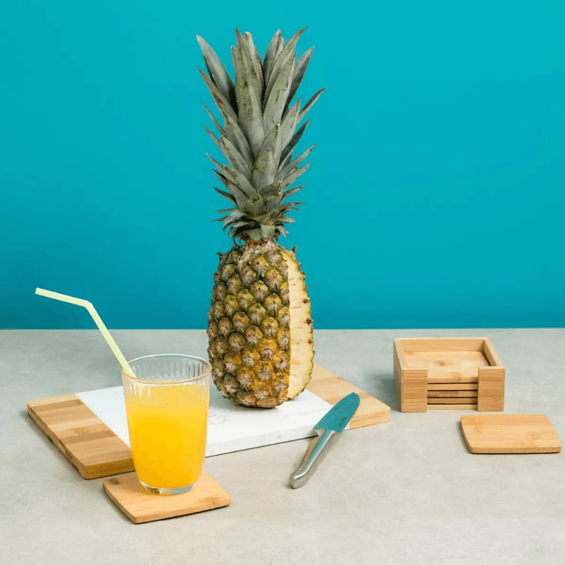 Tabua De Frios Retangular Bambu E Marmore - Oikos