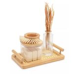 Bandeja Retangular De Bambu Palhinha Com Alcas - Oikos