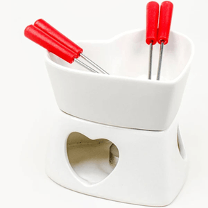 Conjunto de Fondue Branco 7 Peças Hauskraft Herstal