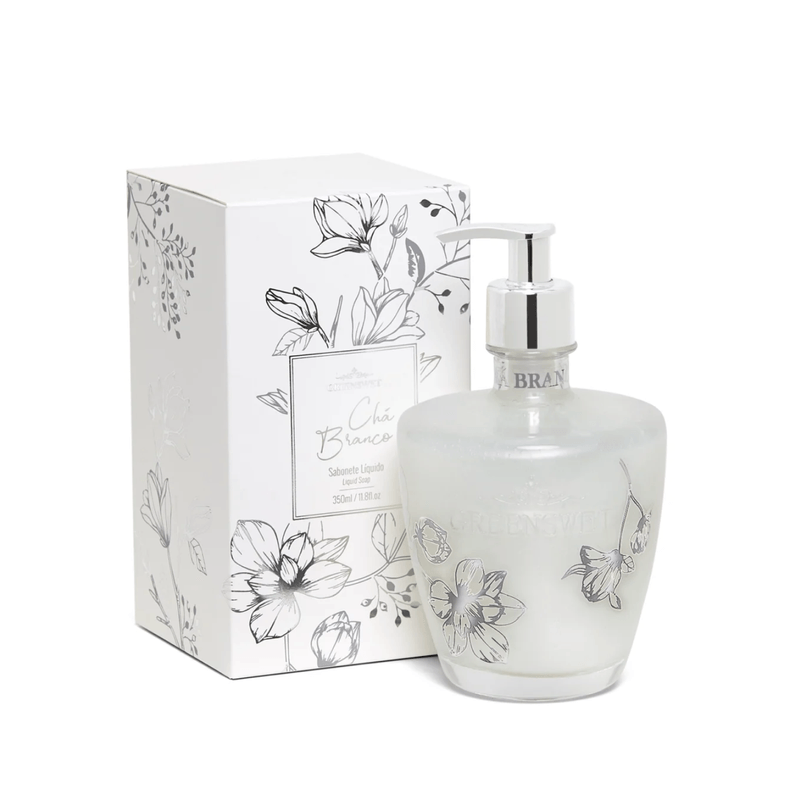 Saboneteira 350ml Cha Branco Greenswet - Elegancia e Praticidade