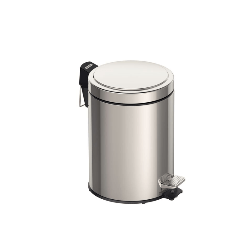 Lixeira Aco Inox Com Pedal Polida 5L Tramontina