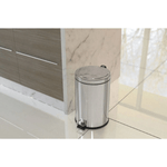 Lixeira com Pedal em Aco Inox 12L Tramontina