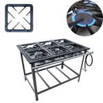 Fogao industrial 6 Bocas Alta Pressao Gold 40x40 Cefaz